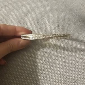 Swarovski gold bracelet with crystals